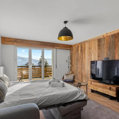 Fraichement Renove A Crans-montana, Vue Imprenable Apartment